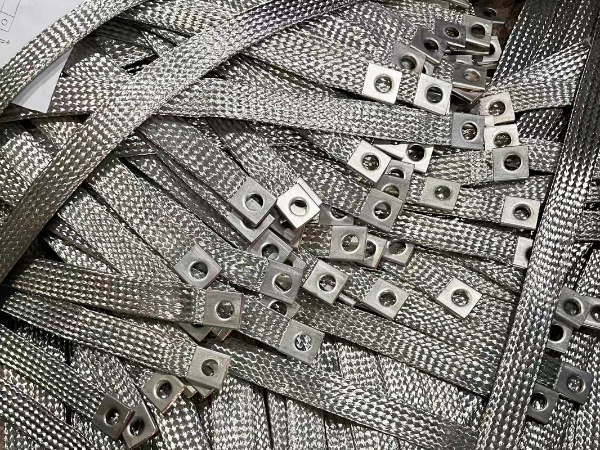 What is tinned flexible copper braid?